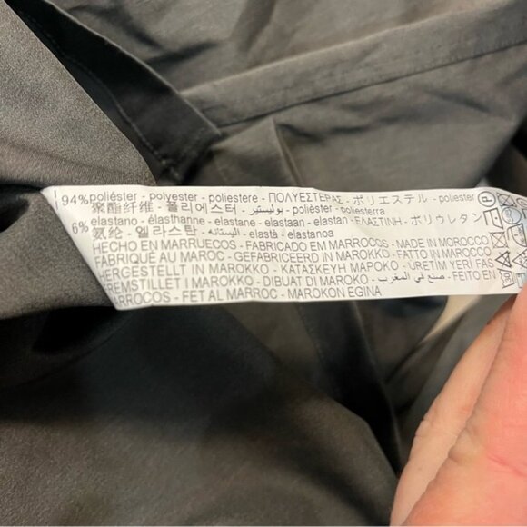 Zara Regular Fit Long Sleeve Pullover 1/4 Zip Grey Shirt, size S - Picture 12 of 14